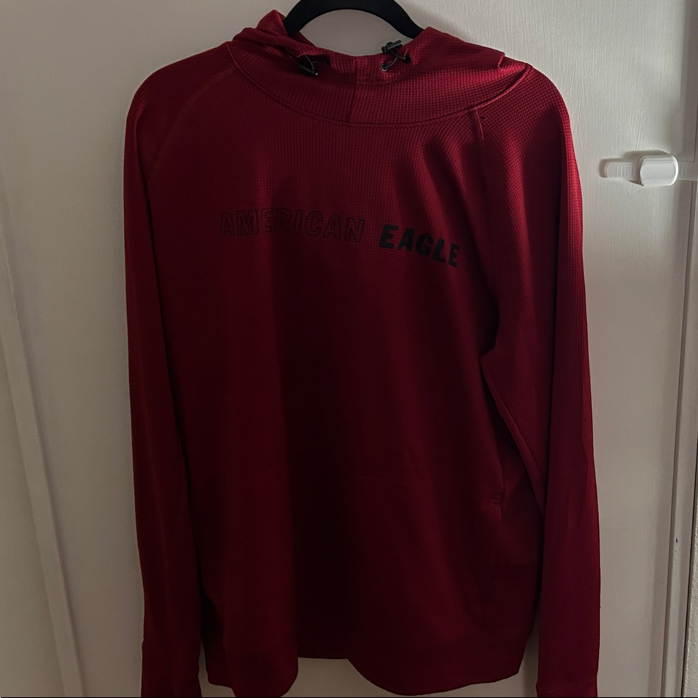 American Eagle Outfitters Red Hoodie Sweater